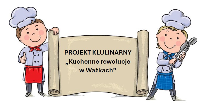 Logo projektu "Kuchenne rewolucje w Ważkach"