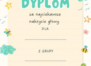 Dyplom za udział w konkursie