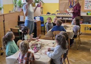 Pani Kasia omawia elementy dzisiejszej pracy.