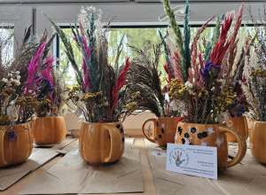 Bukiety suszonych traw.