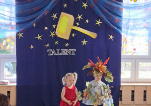 Para z najmłodszej grupy - Motylki.