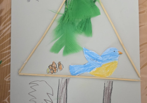 Praca wykonana przez jednego z chłopców.