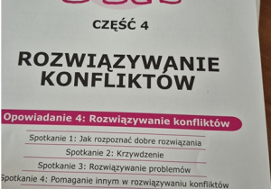 Zaczynamy kolejną część "rozwiązywanie konfliktów"
