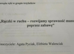 Strona tytułowa innowacji pedagogicznej.