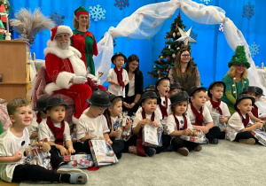 Zdjęcie z Mikołajem.