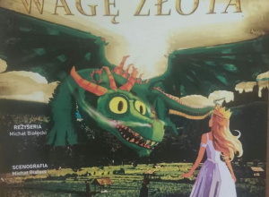 Plakat spektaklu "Słowa na wagę złota".