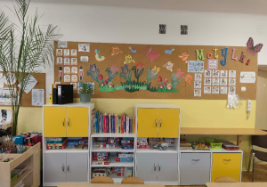 Sala dydaktyczna w przedszkolu, grupa "Motylki".